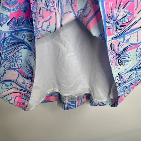 Lily Pulitzer Cyndi Whisper Blue Yeah Buoy mini dress size 00 - Picture 4 of 16